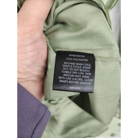 Rock & Roll Denim Western Style Button Up Shirt Sage Green XL - Picture 7 of 8